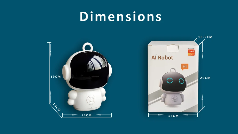 Robot AI thông minh Tuya – Đồ chơi giáo dục sớm WiFi cho trẻ em, nhận dạng giọng nói và tương tác bằng giọng nói, máy học tập giáo dục thông minh - Ảnh 7