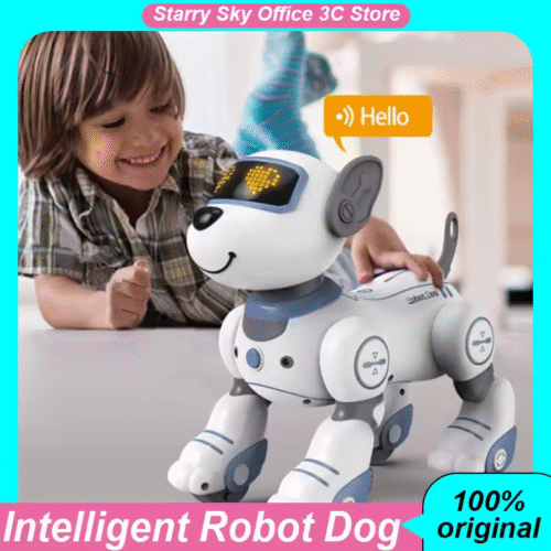 Chó Robot Thông Minh – Đồ Chơi Điện Tử Có Nhận Diện Giọng Nói, Điều Khiển Từ Xa, Biết Hát, Nhảy, Thú Cưng Kỳ Diệu, Cảm Ứng Thông Minh Dành Cho Trẻ Em