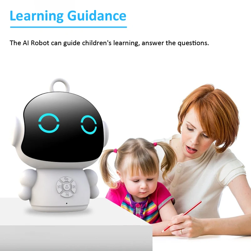 Robot AI thông minh Tuya – Đồ chơi giáo dục sớm WiFi cho trẻ em, nhận dạng giọng nói và tương tác bằng giọng nói, máy học tập giáo dục thông minh - Ảnh 3