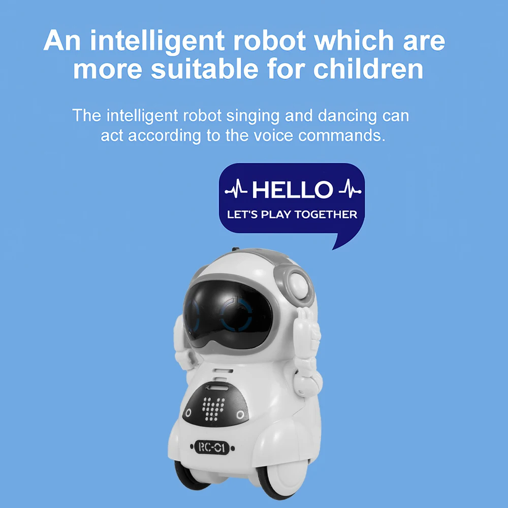 Robot Trẻ Em Có Thể Nói – Tương Tác Hội Thoại, Nhận Diện Giọng Nói, Ghi Âm, Hát, Nhảy và Kể Chuyện – Đồ Chơi Robot Thông Minh Mini - Ảnh 6