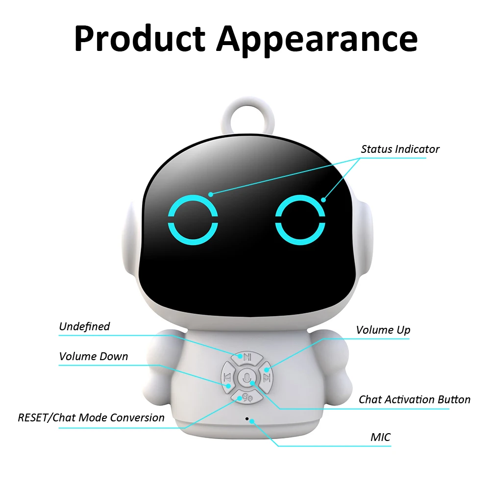 Robot AI thông minh Tuya – Đồ chơi giáo dục sớm WiFi cho trẻ em, nhận dạng giọng nói và tương tác bằng giọng nói, máy học tập giáo dục thông minh - Ảnh 4
