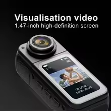 Máy quay hành động Xiaomi S70 Mini độ phân giải 2.7K đeo ngón tay, siêu nhẹ, quay góc nhìn thứ nhất (POV), kèm đai lưng nam châm, màn hình IPS 1.47 inch, dùng cho xe đạp, vlog và quay cho thú cưng. - Ảnh 8