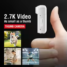 Máy quay hành động Xiaomi S70 Mini độ phân giải 2.7K đeo ngón tay, siêu nhẹ, quay góc nhìn thứ nhất (POV), kèm đai lưng nam châm, màn hình IPS 1.47 inch, dùng cho xe đạp, vlog và quay cho thú cưng. - Ảnh 7