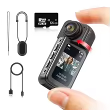 Máy quay hành động Xiaomi S70 Mini độ phân giải 2.7K đeo ngón tay, siêu nhẹ, quay góc nhìn thứ nhất (POV), kèm đai lưng nam châm, màn hình IPS 1.47 inch, dùng cho xe đạp, vlog và quay cho thú cưng. - Ảnh 3