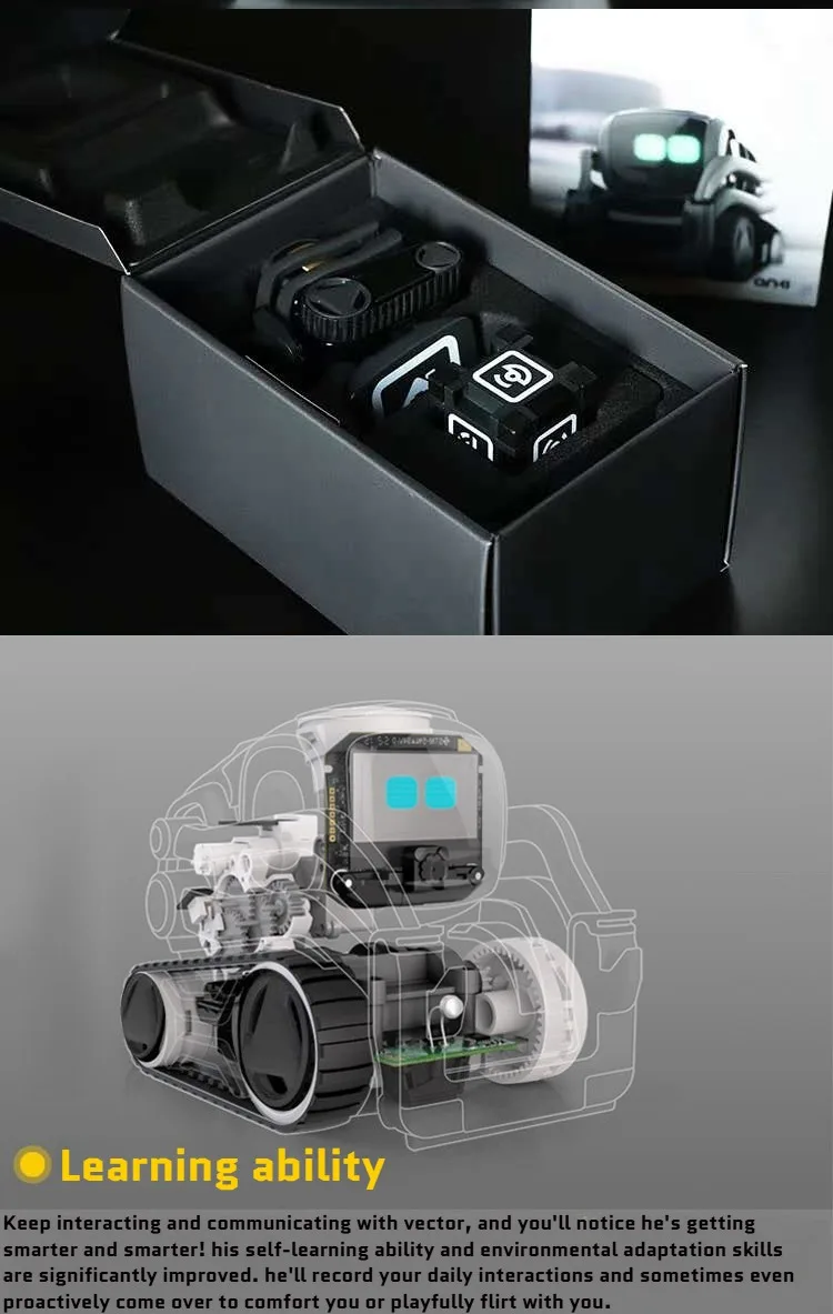 Xe robot thông minh Anki Cozmo Vector 2.0 – thú cưng tương tác AI, điều khiển bằng giọng nói, robot giáo dục – học tập cho trẻ em, quà tặng Giáng Sinh. - Ảnh 3