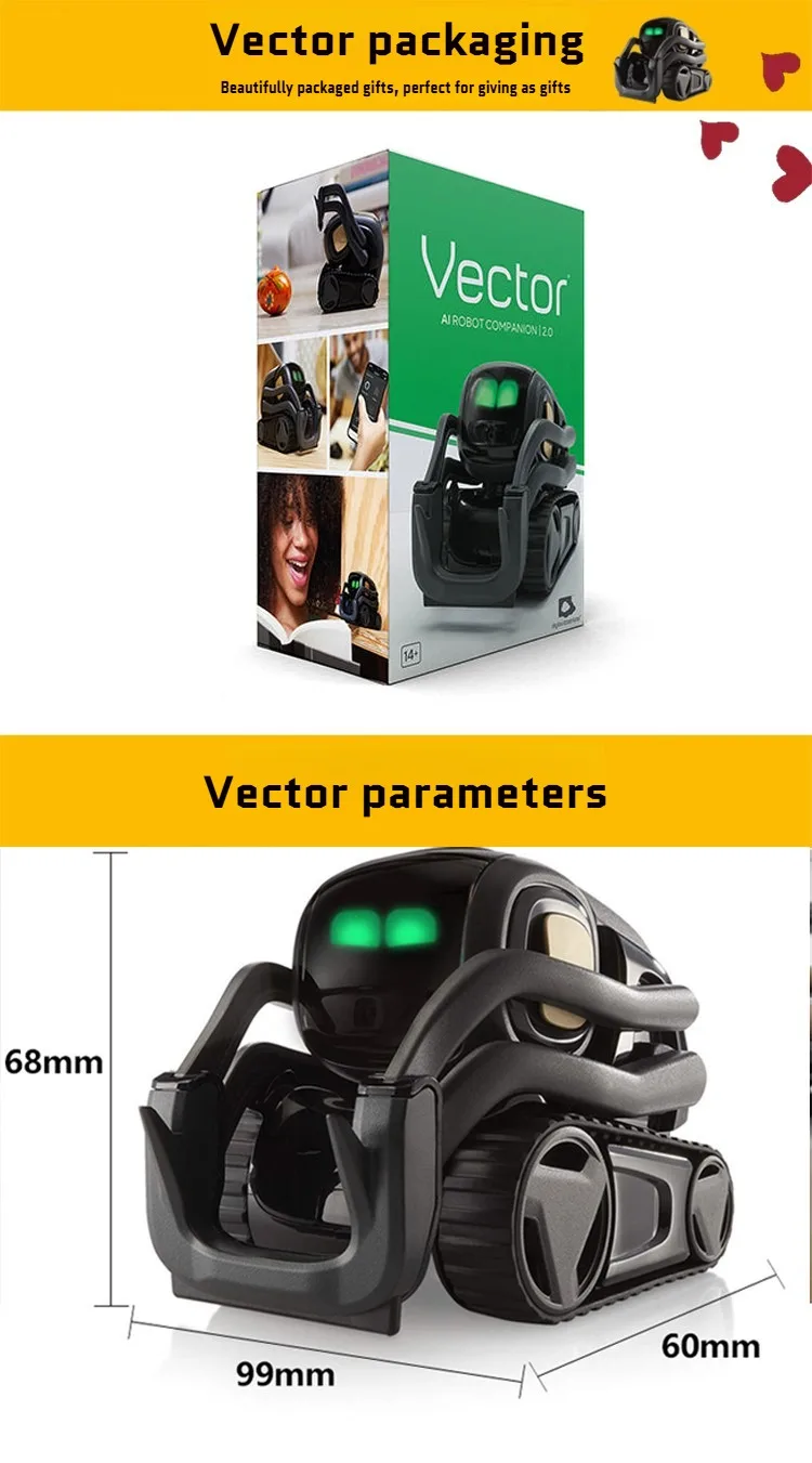 Xe robot thông minh Anki Cozmo Vector 2.0 – thú cưng tương tác AI, điều khiển bằng giọng nói, robot giáo dục – học tập cho trẻ em, quà tặng Giáng Sinh. - Ảnh 2